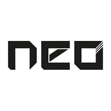 A logo for the brand neo with black text color.
